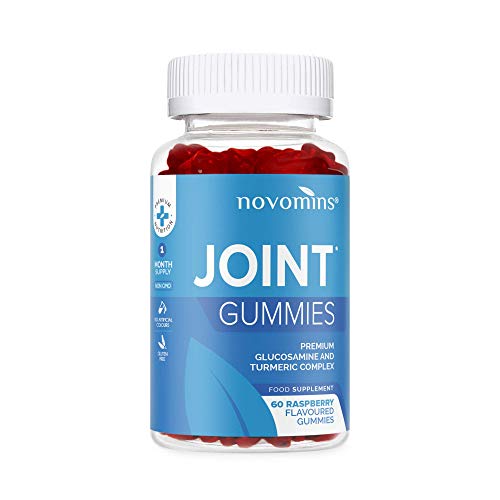 Complexe articulaire - Glucosamine, curcuma et manganèse - Sulfate de glucosamine de haute résistance - Supplément pour les soins articulaires - 60 Gummies framboises Cover