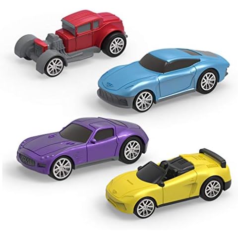 DRIVEN by Battat WH1125Z Acce Turbocharge Series Set with 4 Pullback Car Toys and Race Track Accessories for Girls and Boys Age 3+ Cover