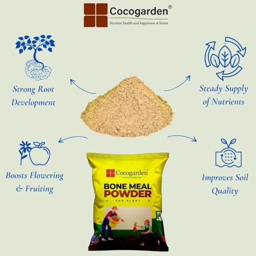 Cocogarden Organic Steamed Bone Meal Fertilizer 1.8 Kg | Boosts Flowering, Fruiting & Root Growth | 100% Natural Phosphorus & Calcium Rich Plant Food | Ideal for Vegetables, Fruits & Flowering Plants