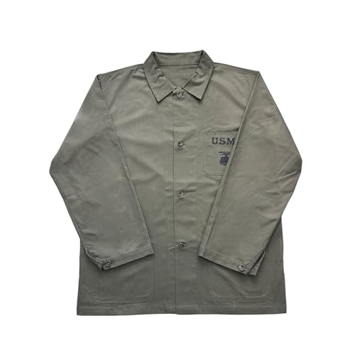 WW2 P41 Field Jacket Retro Men UsmcHBT Cotton Green Coat Vintage WWII US Training Uniform P-41