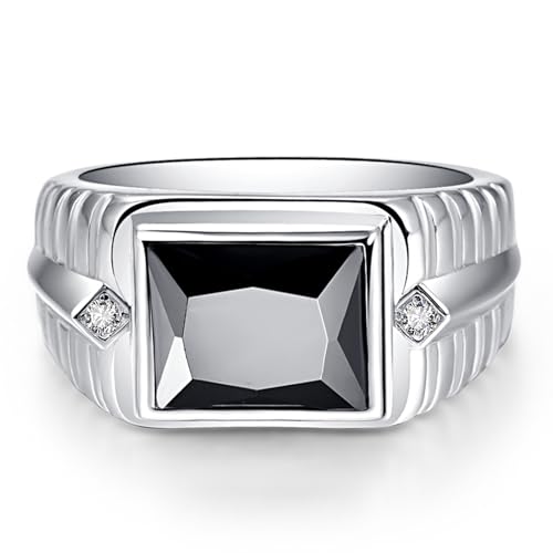 10ct 8x12mm Square-Cut Created Sapphire|Peridot Ring 925 Sterling Silver Ring Mens Engagement Wedding Bands Ring Size 6-142