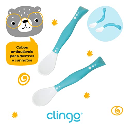 Clingo Talheres Articuláveis Classic Azul Azul
