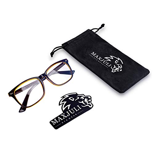 Image of Maxjuli Blue Light Blocking Glasses,Computer Reading /Gaming /TV /Phones Glasses for Women Men 6001