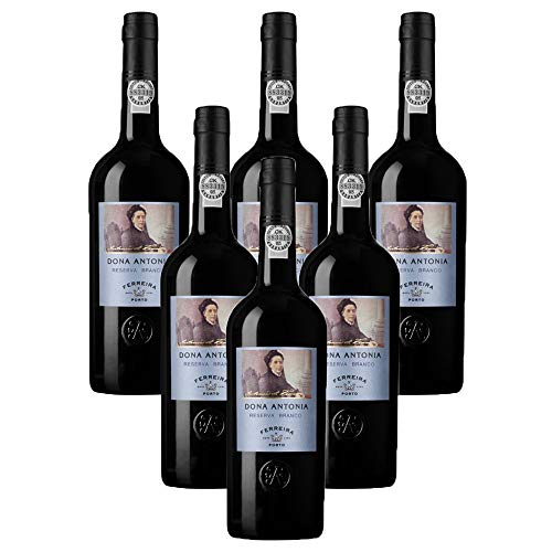 Vino de Oporto Ferreira Dona Antonia Reserve White - Vino Fortificado- 6 Botellas