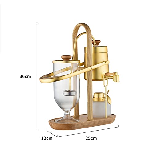 Balance Siphon-Kaffeemaschine, Belgische Kaffeemaschine, Luxuriöse Royal Belgium Balance Siphon-Kaffeemaschine für Kaffeeliebhaber im Home Office (Schwarz) – Bild 7
