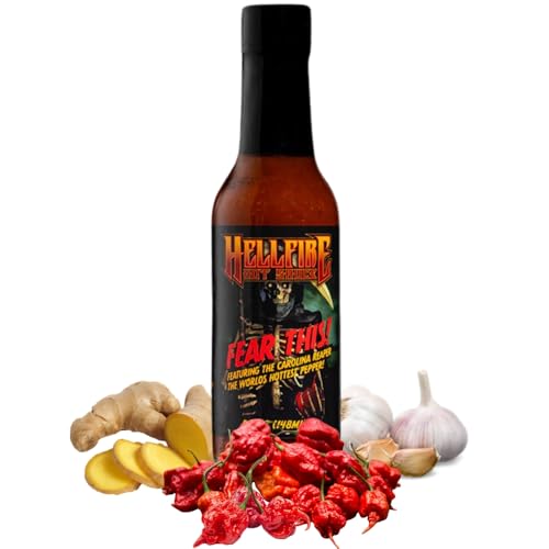 Hellfire Hot Sauce Fear This! Award Winning Carolina Reaper 148ml
