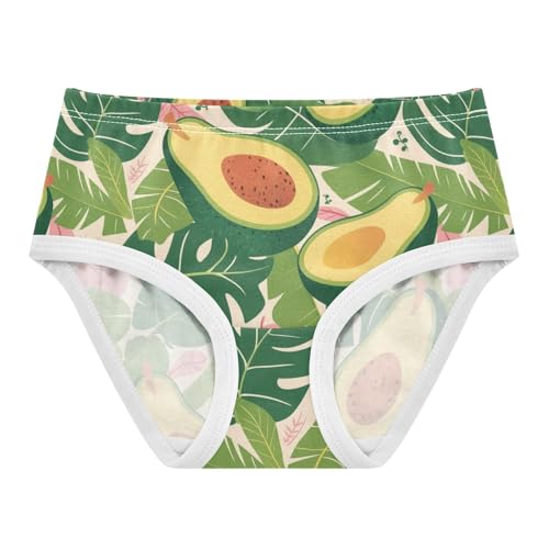 Wusikd Avocado Leaves Girls' Underwear Cotton Pink Girls Briefs Soft Toddler Underwear 2T