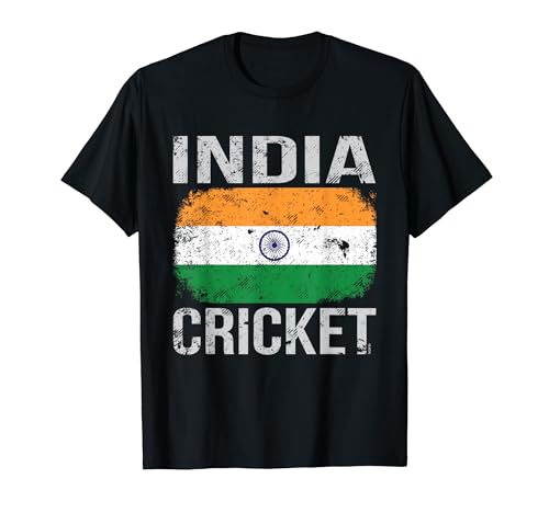 India Cricket, Indian Flag Cricket T-Shirt