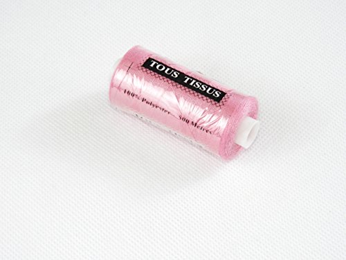 ILC MERCERIE PARADIS Bobine De Fil A Coudre Rose 100% Polyester 500 Mètres (Rose)