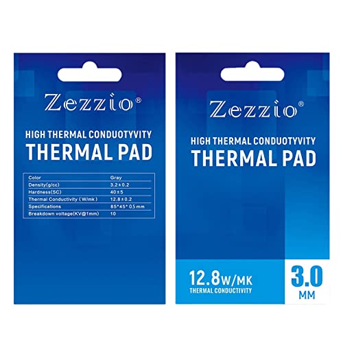MAXBELL Silicone Thermal Pad 12.8 W/mK Heat Resistance Simple for PC Laptop Heatsink 3.0mm