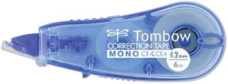 Tombow CT-CCE4 mini korektor w rolce, średnie zwijanie, 4,2 mm x 6 m, w blistrze, przezroczysty zielony
