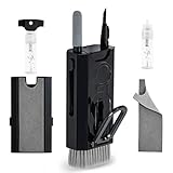 Kit de limpieza de auriculares con teclado de pantalla portátil para Airpod, herramientas electrónicas de limpieza de auriculares 8 en 1 para Airpods MacBook iPad iPhone PC TV Tablet Camera Watch