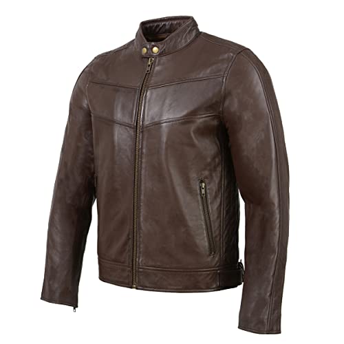Image of Milwaukee Leather SFM1865 Men's Black Classic Fashion Leather Jacket with Zipper Closure