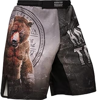 Training Fight Shorts Men's BJJ Grappling Boxing MMA No Gi Crossfit Workouts