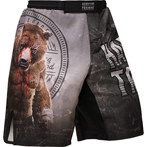 Hardcore Training Fight Shorts Master Men's Homme Combat Shorts Arts Martiaux MMA BJJ Fitness Muay Thai Boxe Grappling No Gi Sparring Cover