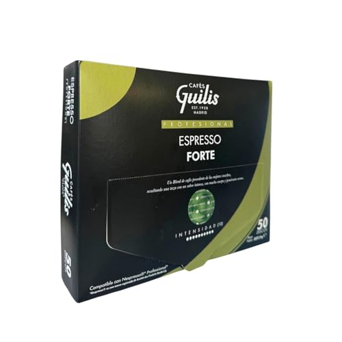 CAFES GUILIS DESDE 1928 AMANTES DEL CAFÉ - Cápsulas Compatibles Máquinas Café Espresso PRO | Café Molido de Tueste Natural - 50 Uds