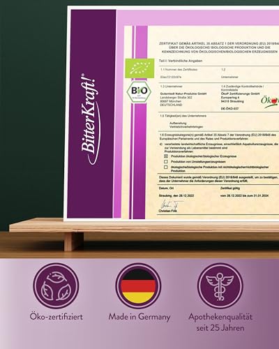 BitterKraft! Wechseljahre-Kapseln 90 Stk – mit Yamswurzel, Rotklee & Baldrian, Eisen, Vitamin B6 B12, Calcium, Folsäure – ohne Zusatzstoffe – natürliche Balance –100% Natur – Vegan - Made in Germany