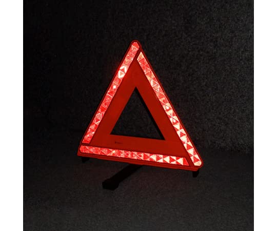 Ronページ Amazon | 日本緑十字社 三角停止表示板 RR-1900 赤 429×401mm 昼夜兼用