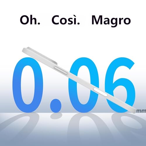 Faomsebs Ultra Sottile Cover Per Iphone 17 Pro Max 6,9'' [Opaco E Semi-Trasparente] [Ultra Thin Come Niente] [Ricarica Wireless] Morbida Custodia Per Iphone 17 Pro Max Cover, Foro Per La Fotocamera - 3