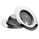 2 Pack - 2.75' Top / 1.5' Basket- Stainless Steel Bathtub Drain Strainer Cover Shower Hair Drain Catcher Sink Strainer Filter Basket for Bathroom