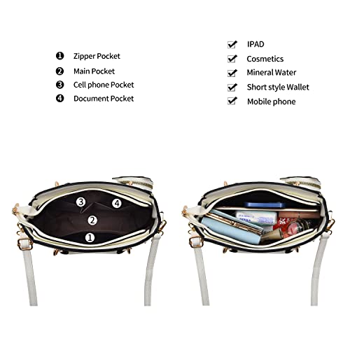 Image of Xiaoyu Fashion Purses and Handbags for Women Ladies Crossbody Bags Top Handle Satchel Shoulder Bags Small Totes