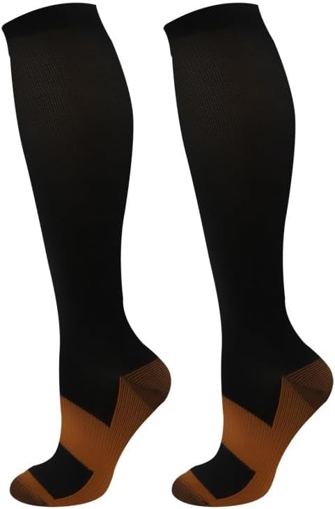 Compression Socks Long Solid Color Sports Pressure Stretch