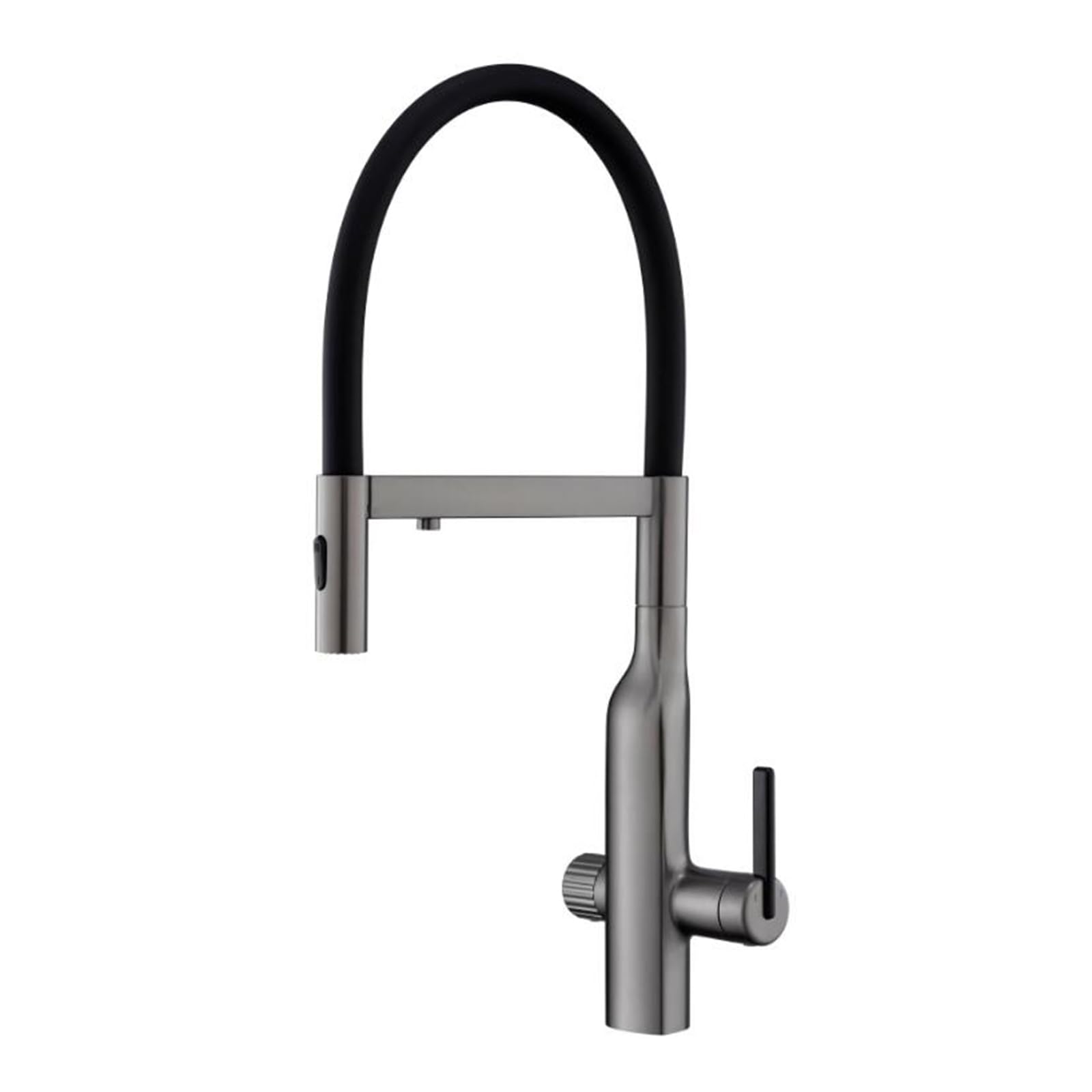 HTTGDGDH 3Way Kitchen With Pulldown Sprayer Brassrose Gold Finish Osmosis Water Filter Tap Modern Design For Home & Kitchen & Stylish,Gris