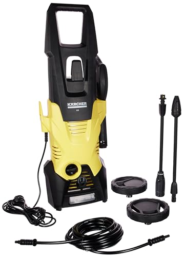 Kärcher Pressure washer K 3, pressure: max. 120 Bar, flow rate: 380 l/h, Surface performance: 25 m2/h, Water filter, Weight: 6 kg, Hose and High pressure gun, Turbo nozzle, Spray lance