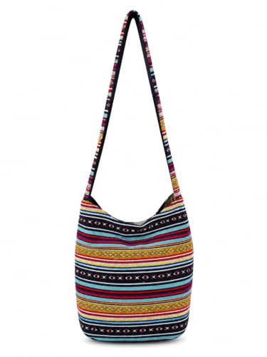 Image of SUVASANA Large Sling Shoulder Bag for Men Women Casual Comfortable Everyday Purse Travel Women's Cross-body Bags