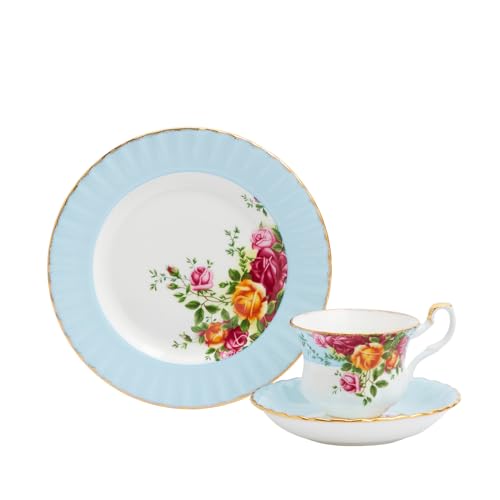 Lavare esclusivamente a mano Royal Albert 1069332 Set di piattini da tè, in Porcellana fine