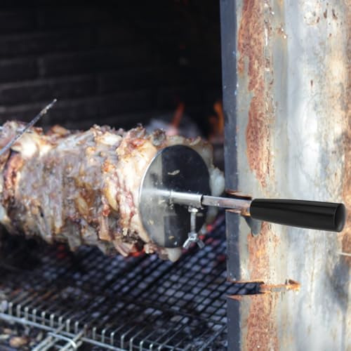 UPKOCH Robuster Bakelit Grillgriff mit M8x100 Kupferkerngewinde Drehbarer Ersatzgriff für Grillspieß und Ofengriff Geeignet für BBQ und Profi Küchen
