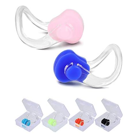Yaomiao Waterproof Silicone Swimming Nose Clips 6-Pack Cover