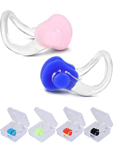 Yaomiao 6 Pieces Waterproof Swimming Nose Clip Soft Silica Gel Nose Plugs Protector for Kids and Adults Supplies