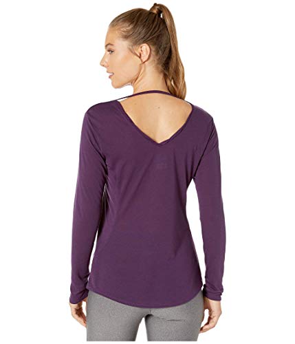 Brooks Distance t-shirt running manches longues femme berry SM maillot course à pied
