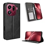 Kukoufey Compatible with Oppo Find X9 Pro Phone Cases,PU Leather Flip Phone Protective Cover Compatible with Oppo Find X9 Pro 5G CPH2791 PLG110 Case Black
