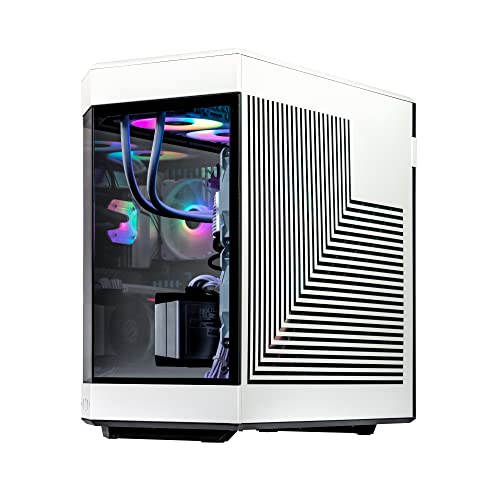 Image of Velztorm White Praetix Custom Built Y60 Gaming Desktop PC (GeForce RTX 5070 Ti 16GB (Beats 4080), Liquid Cooled Intel i9-14900K, 64GB DDR5, 2TB PCIe SSD, 1000W PSU, WiFi 6,Win11Pro)