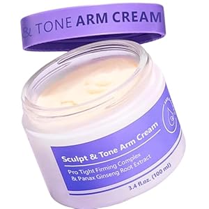 Sculpt & Tone Arm Cream – Skin Tightening Cream Body, Firming & TighteningCream For Arms, Smooths Wrinkles, Deeply Hydrates, Firms The Look Of Crepey Texture OnArms, Firming Cream For Loose Skin