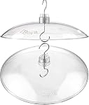 iBorn Baffles for Bird Feeders, 13” Bird Feeder Cover for Rain Guard, Birds Feeders Rain Guard, Full Protection for Feeders for Outdoors, Chew-Proof Polycarbonate, Pack of 2, Transparent