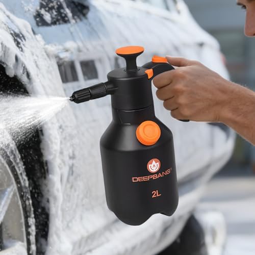 Auto Schaumsprüher 2L, Schaumpistole Autowäsche, Handsprüher Pumpsprühflasche mit Schaumdüse & Bewäâ€¦ – Miniatur
