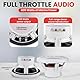 KIT-Set FÜR Pyle PLMRBT65W, 2 x 6,5 Zoll, 16,5 cm, 2-Wege-Koaxial-Marine-Lautsprecher mit Bluetooth, 300 Watt RMS, 600 Watt Max, 4 Ohm, wasserdicht, weißes Paar + Installationskabel