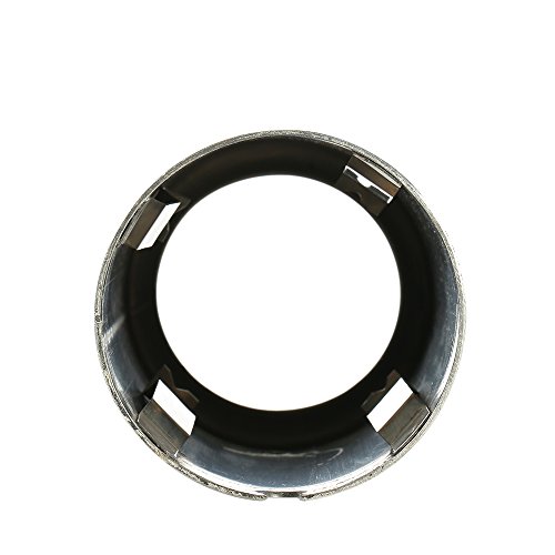 Sangmei Par de pontas de silenciador de tubos de escape de aço inoxidável para carro compatíveis com