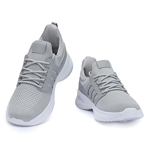 Image of Casbeam Mens Running Shoes Comfortable Lightweight Breathable Walking Shoes Lace-up Shoes Mesh Workout Casual Sports Shoes