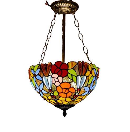 Luminaire en vitrail rural suspendu pour sublimer votre table de salle à manger et foyer
