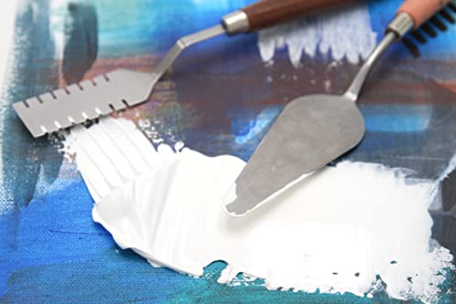 Paintersisters® Strukturpaste fein 3.000 ml/4.000 gr, Strukturmedium für Reliefs, Modelliermasse für Acrylmalerei, Spachtelmasse mischbar mit Sand