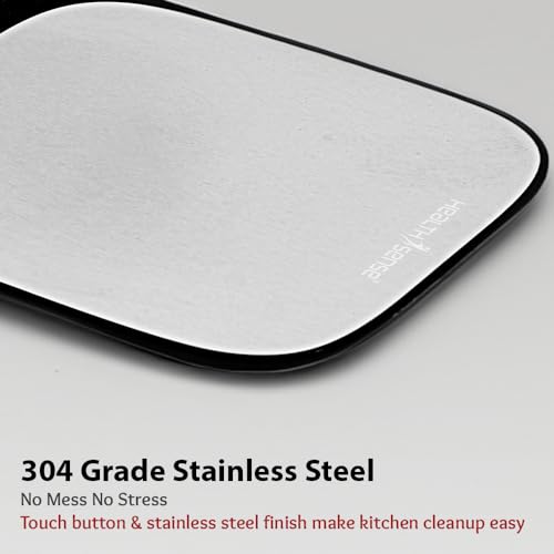 Image of HealthSense Weight Machine for Kitchen, Kitchen Food Weighing Scale for Health, Fitness, Home Baking & Cooking with SS Platform, Touch Button, Tare Function & 1 Year Warranty � Chef-Mate KS 70