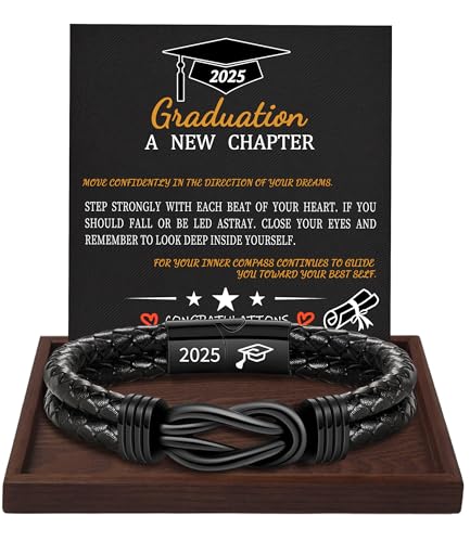 Gifts for Men Leather Bracelet Brown Braided Forever I Love You Gifts for Him Infinity Cuff Bracelets Birthday Gifts for Boyfriend Son Grandson Husband Dad Mens Fathers Day Gift