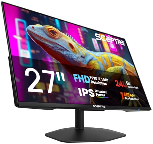 Image of New! Sceptre 27-inch IPS Gaming Monitor up to 240Hz DisplayPort HDMI Build-in Speakers, Machine Black 2027 (E275B-FP240 Series)
