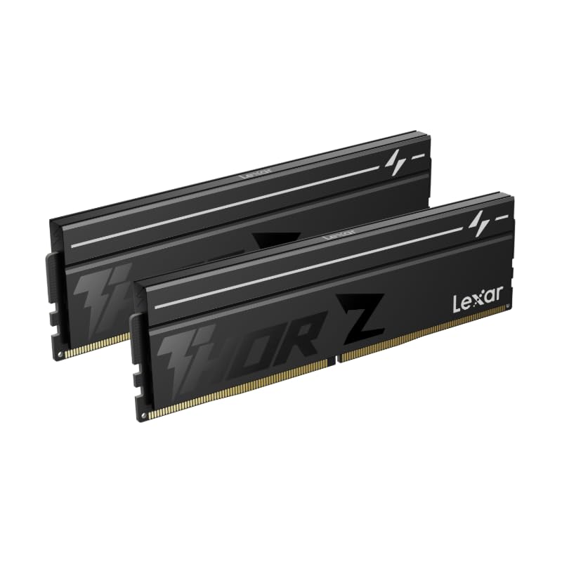 Image of Lexar THOR Z Series OC DDR5 RAM 32GB Kit (2x16GB) 6000 MHz CL36, DRAM 288-Pin UDIMM Desktop Memory, PC Memory High-Performance Computer Memory for Intel XMP 3.0 /AMD EXPO, For AI, Gaming, 1.4V
