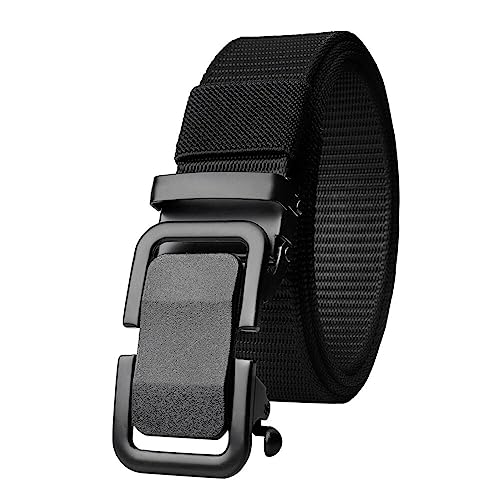 Surakey Tactical Belt, Military Hiking Rigger Work Belt with Buckle Quick Release Buckle for Jeans Shorts Adjustable Waist Belt (Black)