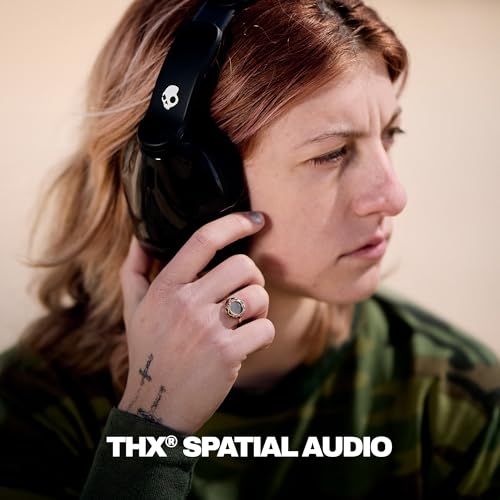 Image of Skullcandy Hesh 540 ANC Wireless Over-Ear Bluetooth Headphones with THX Spatial Audio, Active Noise Cancelling, Personalized Sound, Up to 65 Hours Battery, Microphone for iPhone Android - Black
